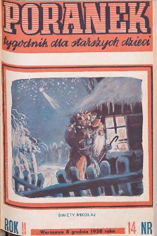Poranek : tygodnik dla starszych dzieci. 1938. R. II, nr 14