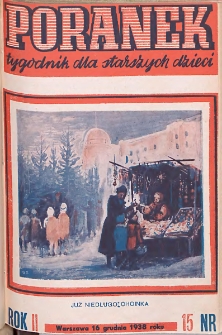 Poranek : tygodnik dla starszych dzieci. 1938. R. II, nr 15