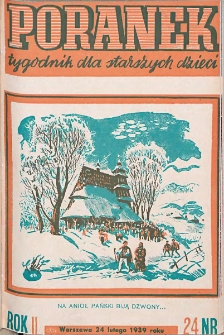 Poranek : tygodnik dla starszych dzieci. 1939. R. II, nr 24