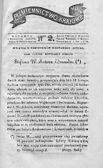 Piśmiennictwo Krajowe : dodatek do Gazety Porannej. 1841. Nr 2
