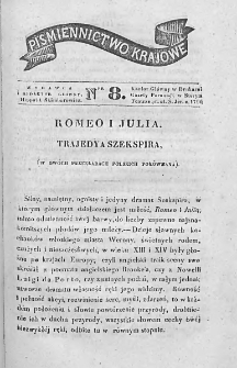 Piśmiennictwo Krajowe : dodatek do Gazety Porannej. 1841. Nr 8
