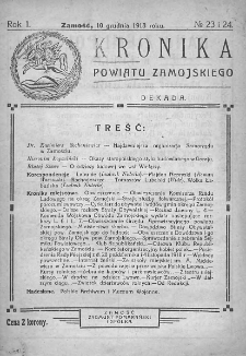 Kronika Powiatu Zamojskiego. 1918, nr 23-24