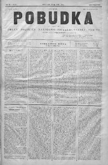 Pobudka = La Diane : czasopismo narodowo-socyalistyczne. 1891. Nr 7-8