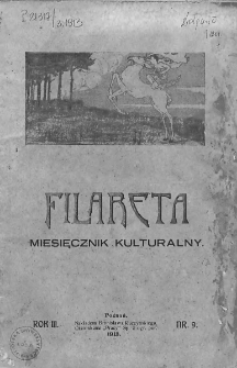 Filareta : miesięcznik kulturalny dla młodzieży. 1913, nr 9