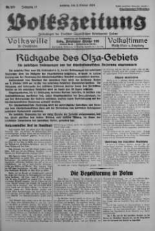 Volkszeitung 2 październik 1938 nr 270