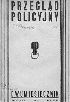 Przegląd Policyjny. 1939. Nr 2
