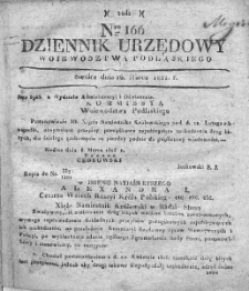 Dziennik Urzędowy Woiewództwa Podlaskiego. 1822. T I. Nr 166
