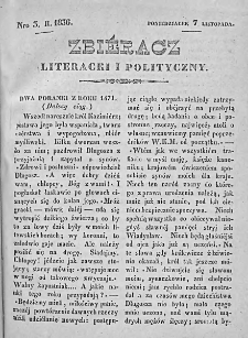 Zbieracz Literacki i Polityczny. 1836/37. T. I, nr 3