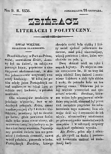 Zbieracz Literacki i Polityczny. 1836/37. T. I, nr 9