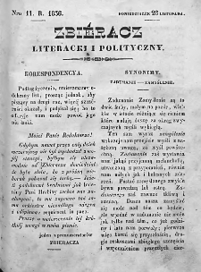 Zbieracz Literacki i Polityczny. 1836/37. T. I, nr 11