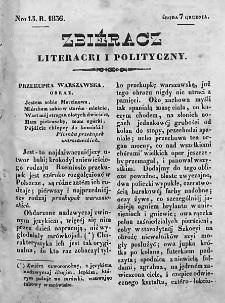 Zbieracz Literacki i Polityczny. 1836/37. T. I, nr 15