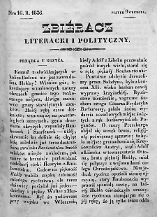 Zbieracz Literacki i Polityczny. 1836/37. T. I, nr 16