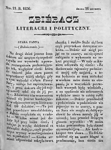 Zbieracz Literacki i Polityczny. 1836/37. T. I, nr 21