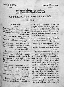 Zbieracz Literacki i Polityczny. 1836/37. T. I, nr 24