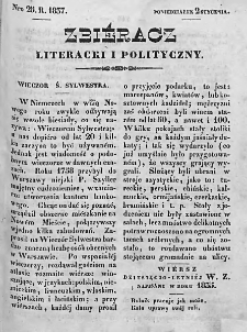 Zbieracz Literacki i Polityczny. 1836/37. T. I, nr 25