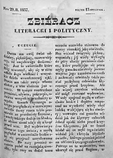 Zbieracz Literacki i Polityczny. 1836/37. T. I, nr 29