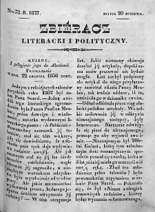 Zbieracz Literacki i Polityczny. 1836/37. T. I, nr 32