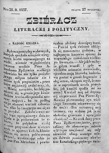 Zbieracz Literacki i Polityczny. 1836/37. T. I, nr 35