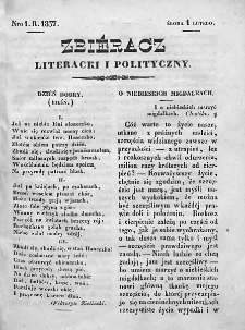 Zbieracz Literacki i Polityczny. 1837. T. II, nr 1