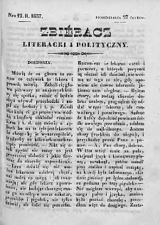 Zbieracz Literacki i Polityczny. 1837. T. II, nr 12