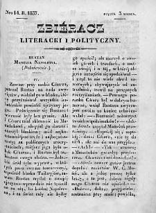 Zbieracz Literacki i Polityczny. 1837. T. II, nr 14