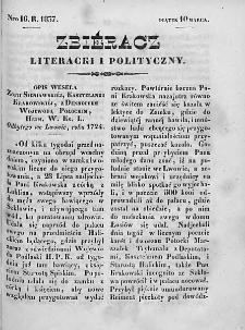 Zbieracz Literacki i Polityczny. 1837. T. II, nr 16
