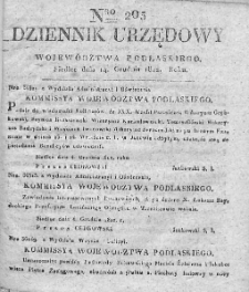 Dziennik Urzędowy Woiewództwa Podlaskiego. 1822. T I. Nr 205