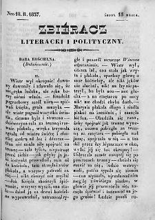 Zbieracz Literacki i Polityczny. 1837. T. II, nr 18