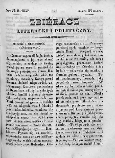Zbieracz Literacki i Polityczny. 1837. T. II, nr 22