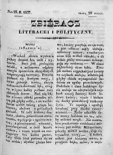 Zbieracz Literacki i Polityczny. 1837. T. II, nr 23