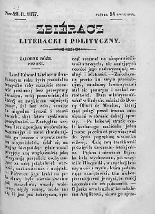 Zbieracz Literacki i Polityczny. 1837. T. II, nr 29