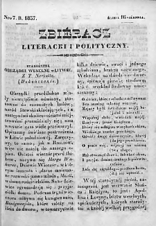 Zbieracz Literacki i Polityczny. 1837. T. IV, nr 7