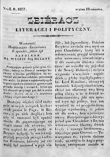 Zbieracz Literacki i Polityczny. 1837. T. IV, nr 8