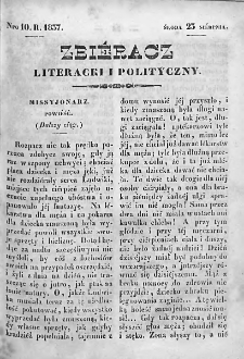 Zbieracz Literacki i Polityczny. 1837. T. IV, nr 10
