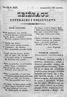 Zbieracz Literacki i Polityczny. 1837. T. IV, nr 12