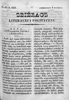 Zbieracz Literacki i Polityczny. 1837. T. IV, nr 15
