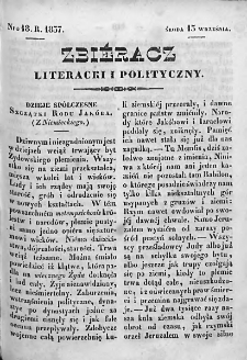 Zbieracz Literacki i Polityczny. 1837. T. IV, nr 18