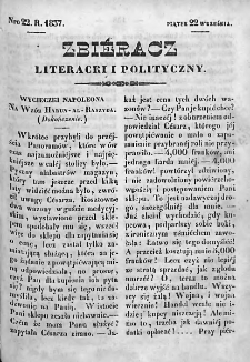Zbieracz Literacki i Polityczny. 1837. T. IV, nr 22