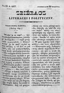 Zbieracz Literacki i Polityczny. 1837. T. IV, nr 23