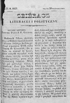 Zbieracz Literacki i Polityczny. 1837. T. IV, nr 33