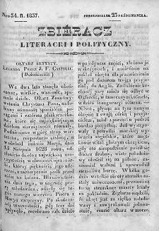 Zbieracz Literacki i Polityczny. 1837. T. IV, nr 34