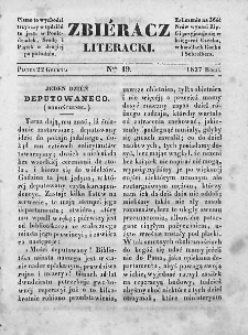 Zbieracz Literacki i Polityczny. 1837/38. T. I, nr 19