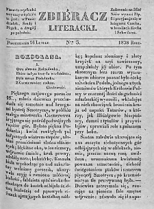 Zbieracz Literacki i Polityczny. 1838. T. II, nr 3
