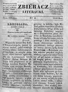 Zbieracz Literacki i Polityczny. 1838. T. II, nr 4