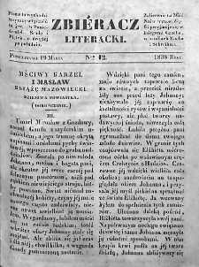 Zbieracz Literacki i Polityczny. 1838. T. II, nr 12