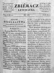 Zbieracz Literacki i Polityczny. 1838. T. II, nr 13