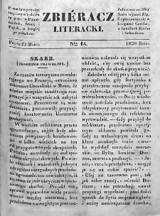 Zbieracz Literacki i Polityczny. 1838. T. II, nr 14