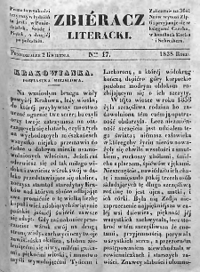 Zbieracz Literacki i Polityczny. 1838. T. II, nr 17