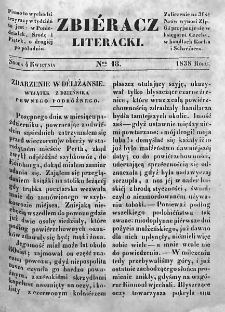 Zbieracz Literacki i Polityczny. 1838. T. II, nr 18