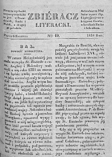 Zbieracz Literacki i Polityczny. 1838. T. II, nr 19